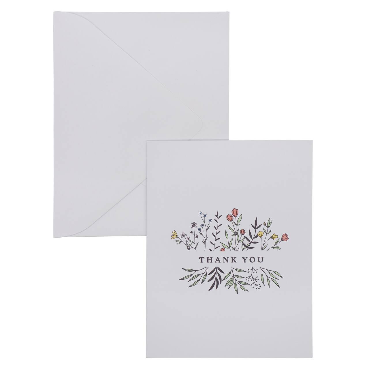 Flowers Thank You Blank Greeting Card Set by Celebrate It™